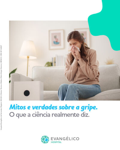Todo mundo tem uma teoria sobre a gripe, né? “Tomou vento, gripou!” ou “Vitamina C cura tudo!” Mas… será que é verdade? 🤔
Separamos alguns mitos e verdades sobre esse assunto pra você descobrir o que a ciência realmente diz. 💙
MitosEVerdade Gripe VitaminaC Hospital HospitalEvangélicoDeSorocabaHospital Evangélico de Sorocaba
Registro: 903153
Diretor Técnico-Médico: Mário Sérgio Moreno
MÉDICO: CRM-SP: 84817
